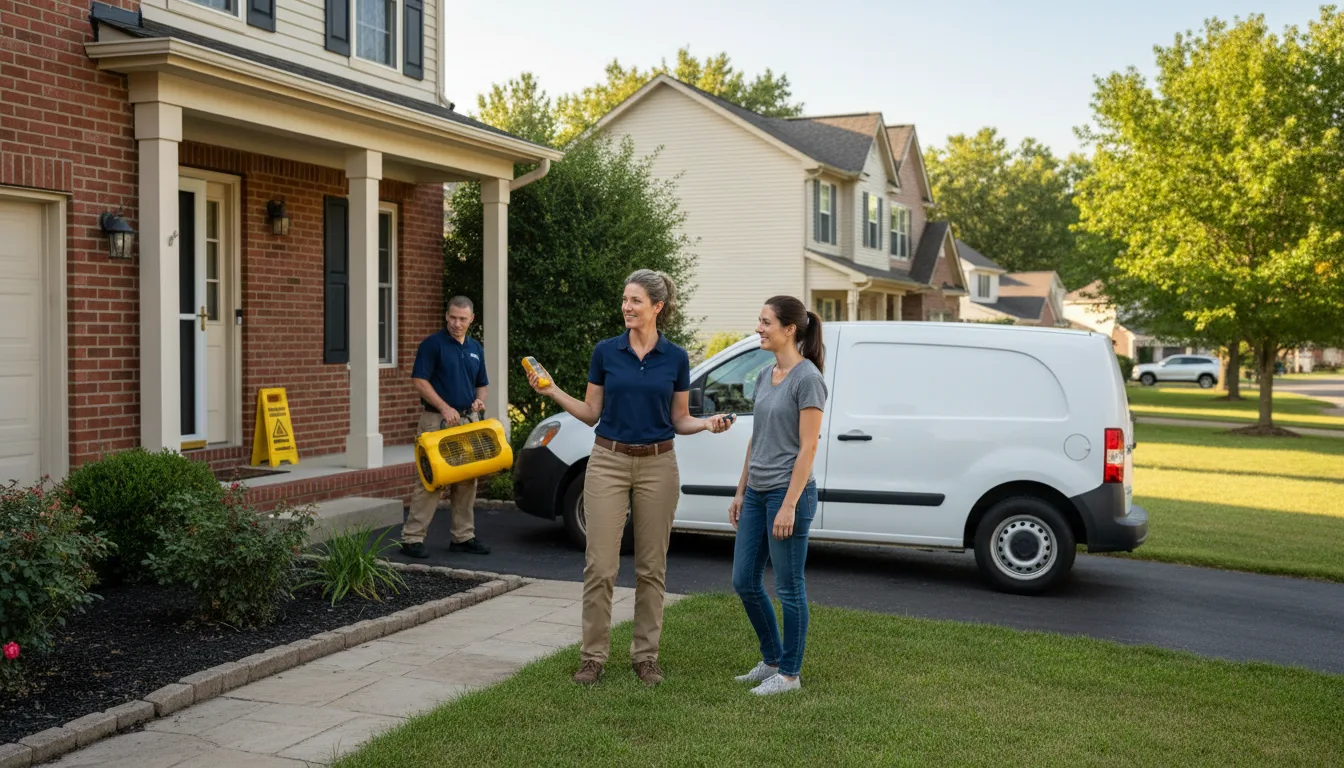 Water restoration image for Water Damage & Restoration Services in Colliers, WV